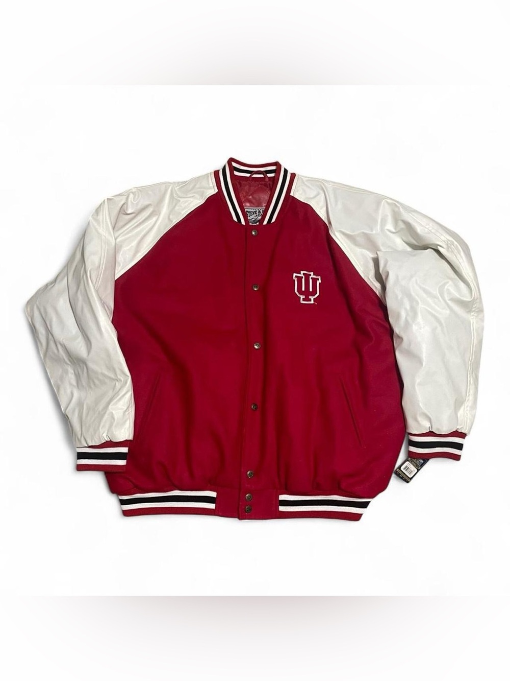 NWT Vintage Steve & Barrys University of Indiana Hoosiers varsity bomber jacket